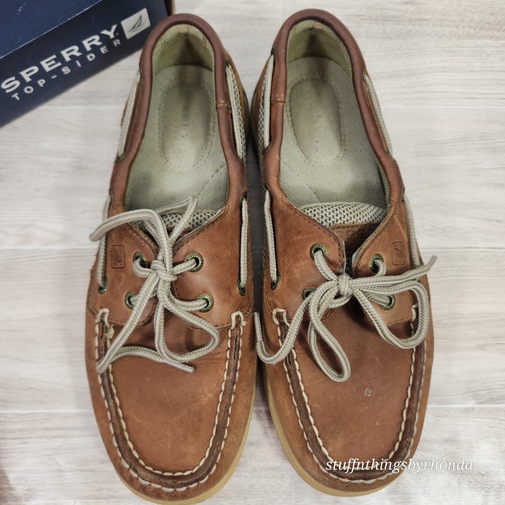 Sperry Women Intrepid Brown Boat Deck Shoes Size 6 M w/Original Box loader - Picture 5 of 8